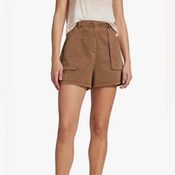 Splendid EUC Sz M Margaret Trouser Short in “Henna” Brown Cotton Shorts - Picture 2 of 9